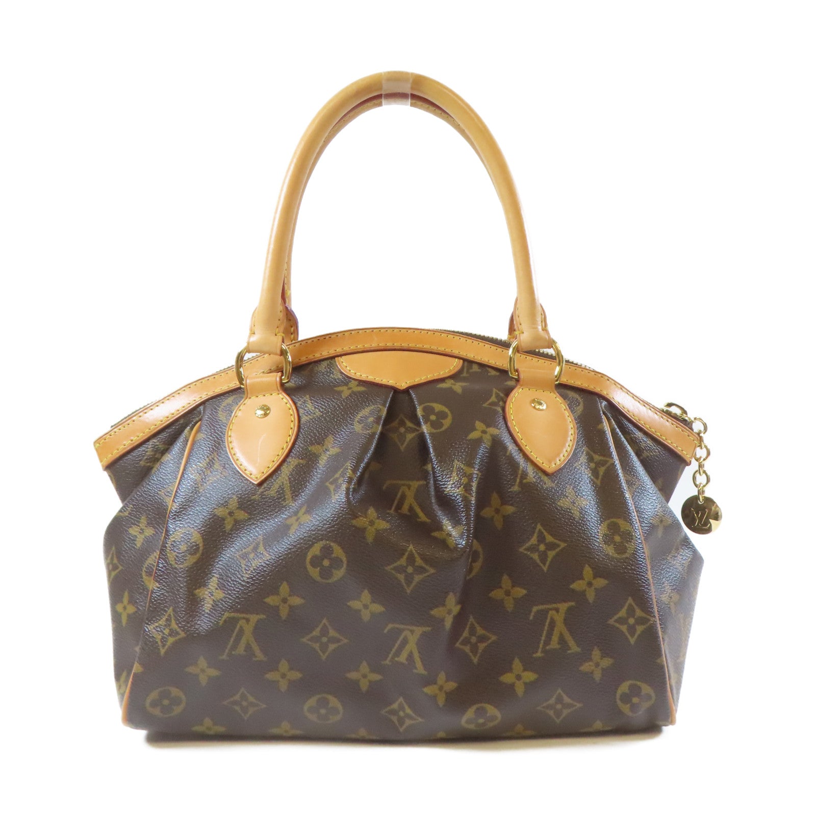 LOUIS VUITTON Monogram Tivoli PM金扣手挽袋啡色
