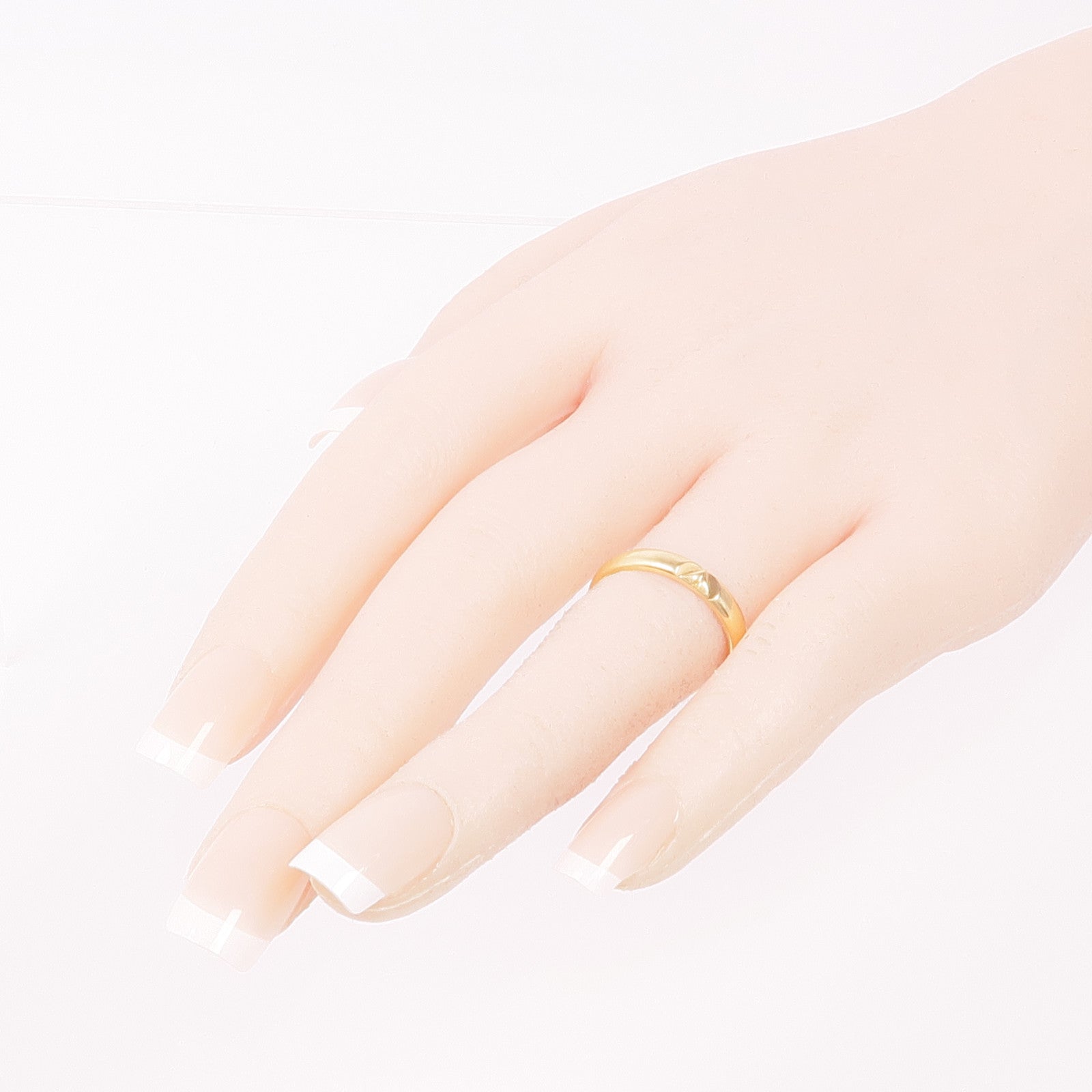 LOUIS VUITTON 18K黃金Volt Multi Wedding Band戒指LV#53/US#6.5