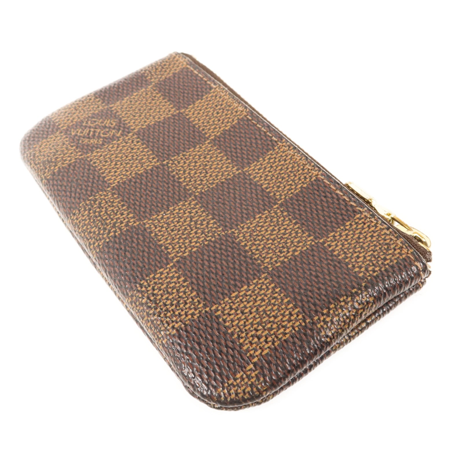 LOUIS VUITTON Damier Pochette Cles金扣零錢包