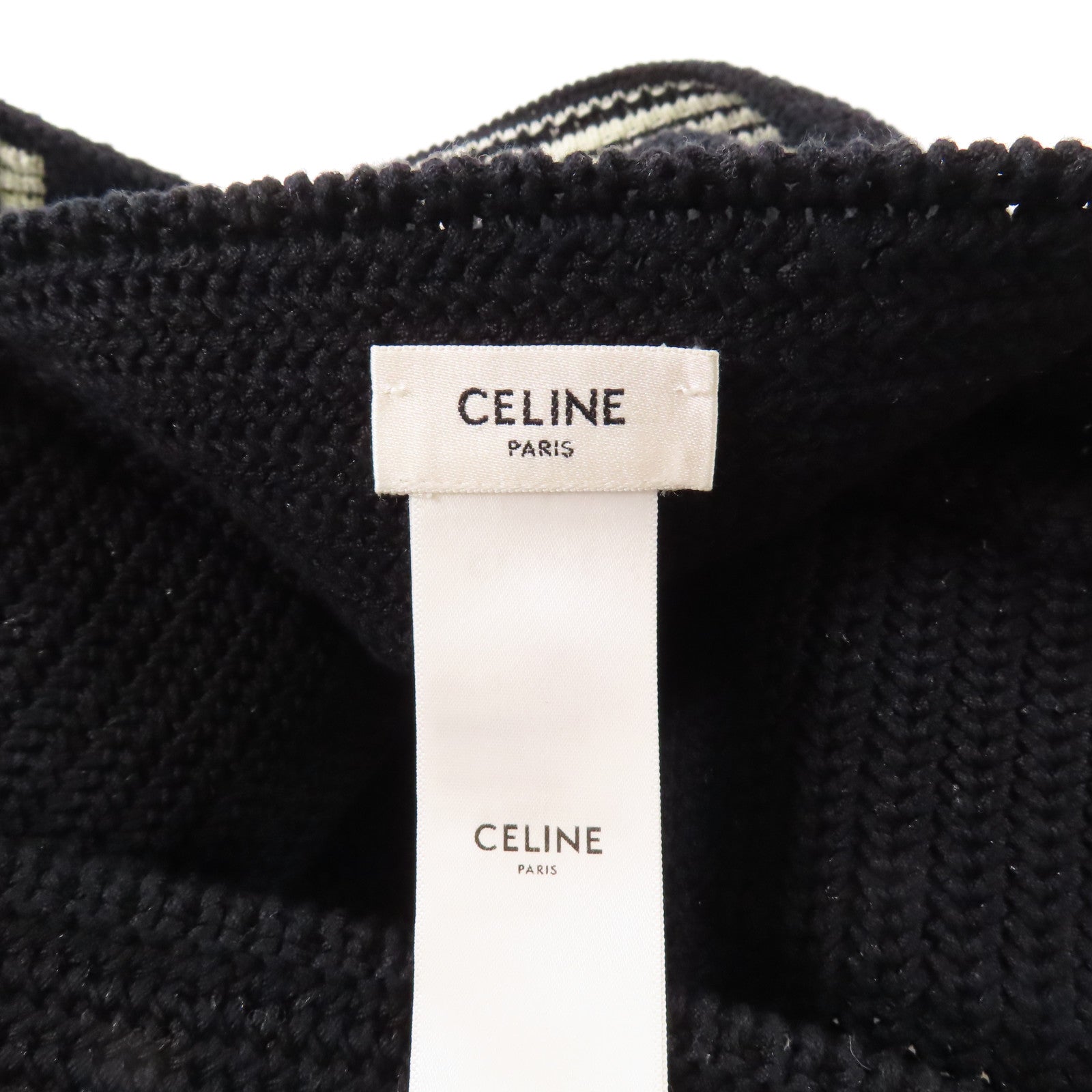 CELINE 鉤編棉質Shoulder Bag肩背袋