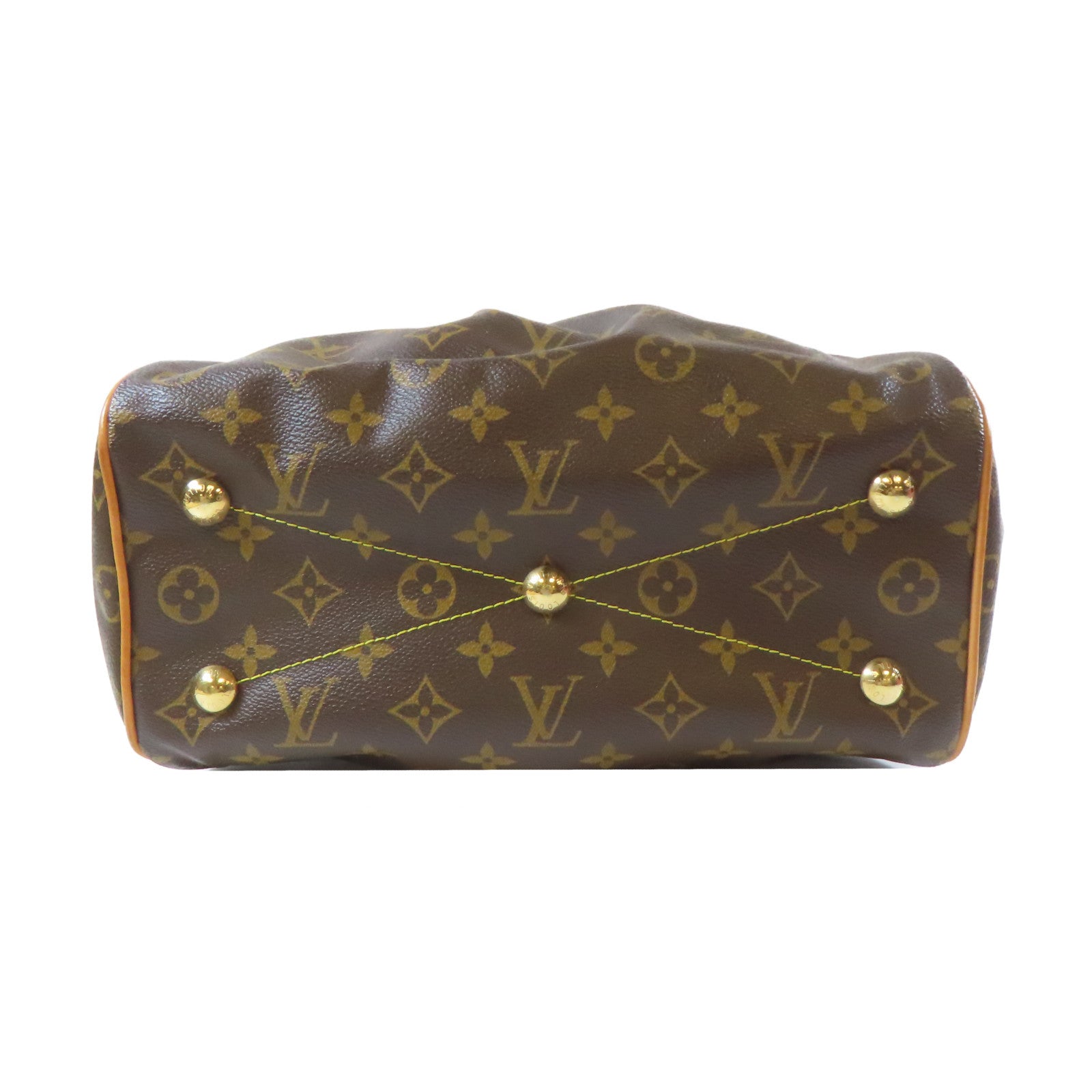 LOUIS VUITTON Monogram Tivoli PM金扣手挽袋啡色