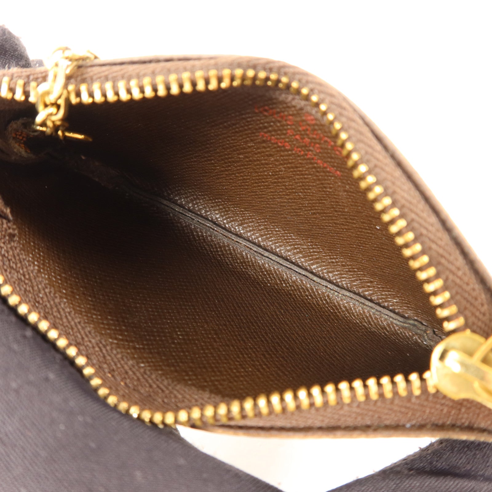 LOUIS VUITTON Damier Pochette Cles金扣零錢包