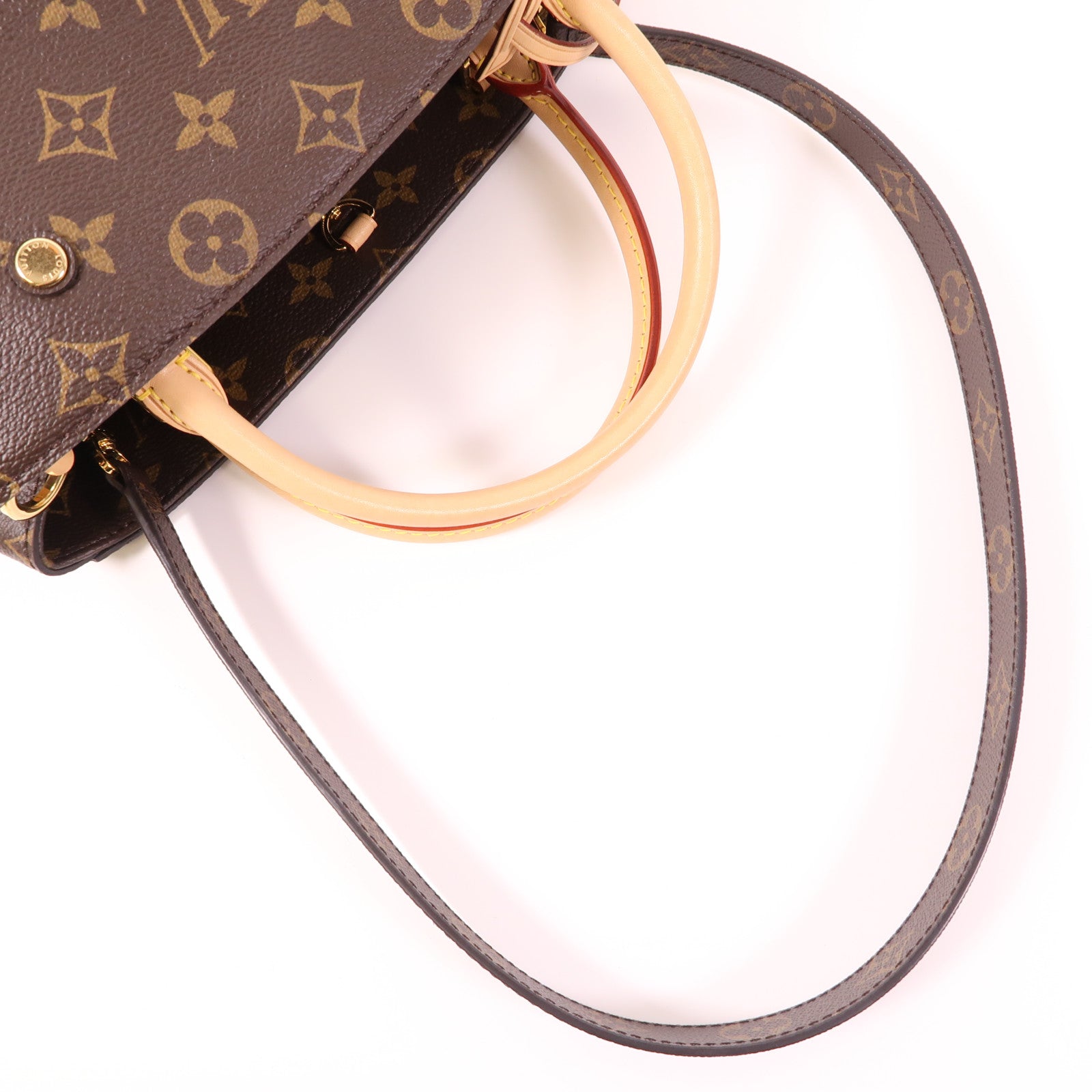LOUIS VUITTON Monogram Montaigne MM金扣手挽肩背兩用袋