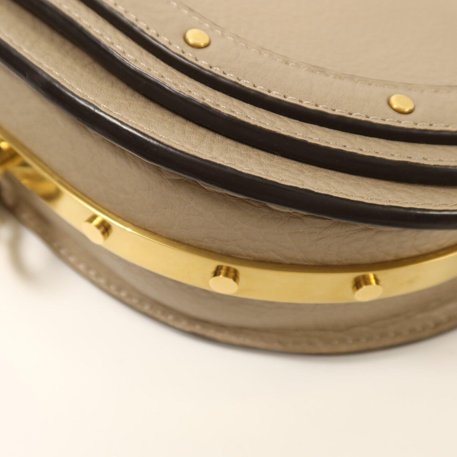 Chloe 牛皮皮革Nile Minaudiere Bracelet Bag金扣手挽肩背兩用袋