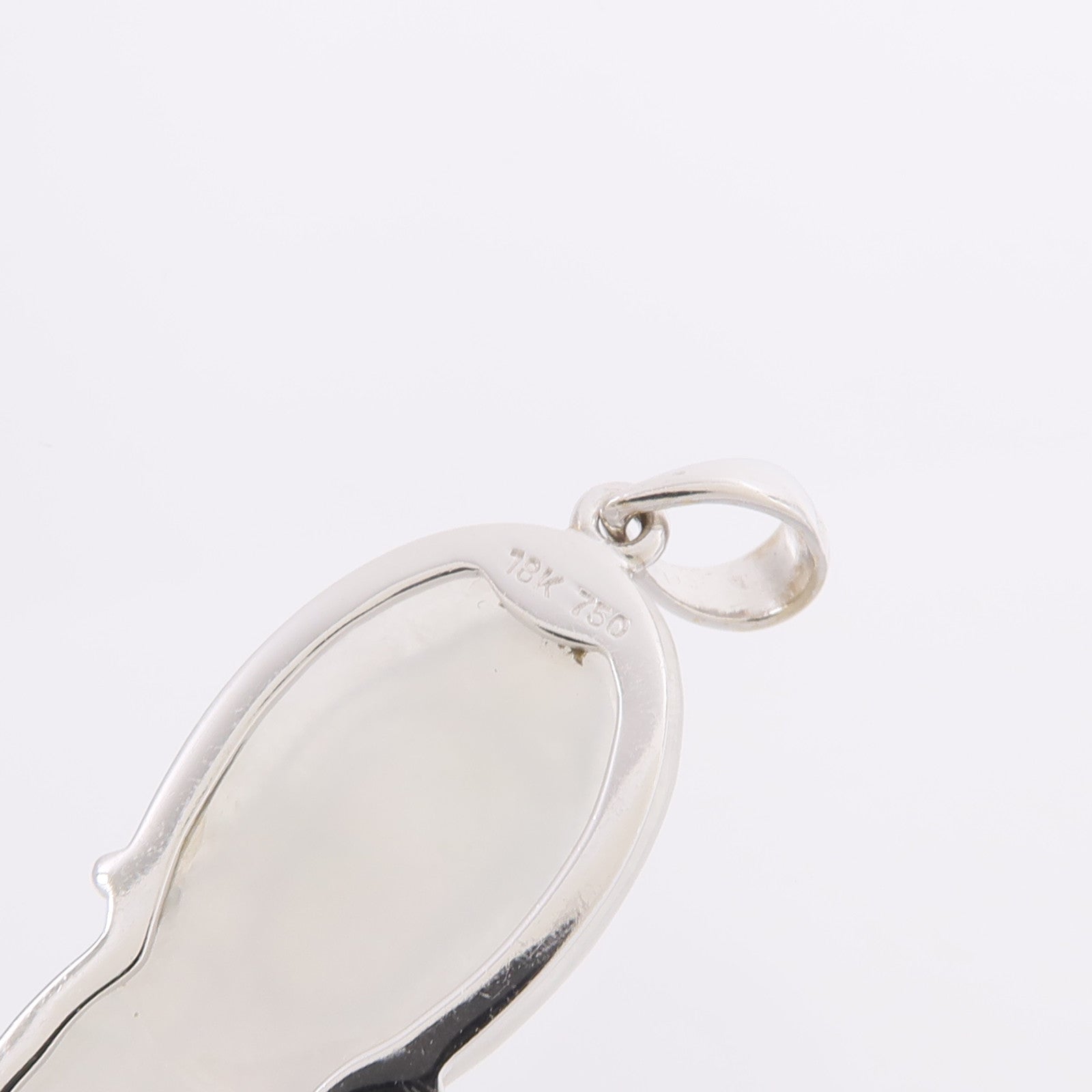 JEWELRY 18K白金Jade Pendant Top翡翠吊墜