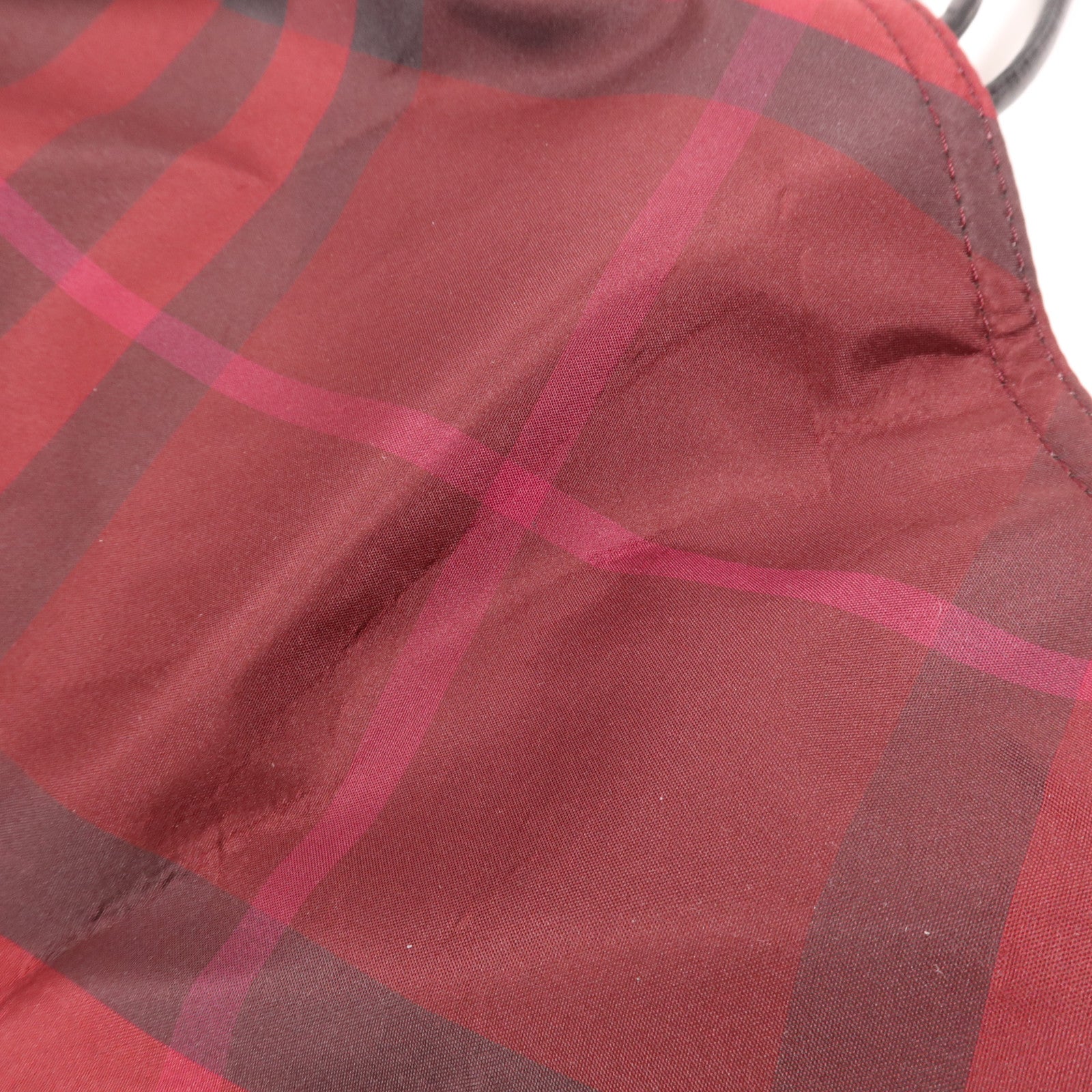 BURBERRY 尼龍/皮革Hand Bag銀扣手挽袋