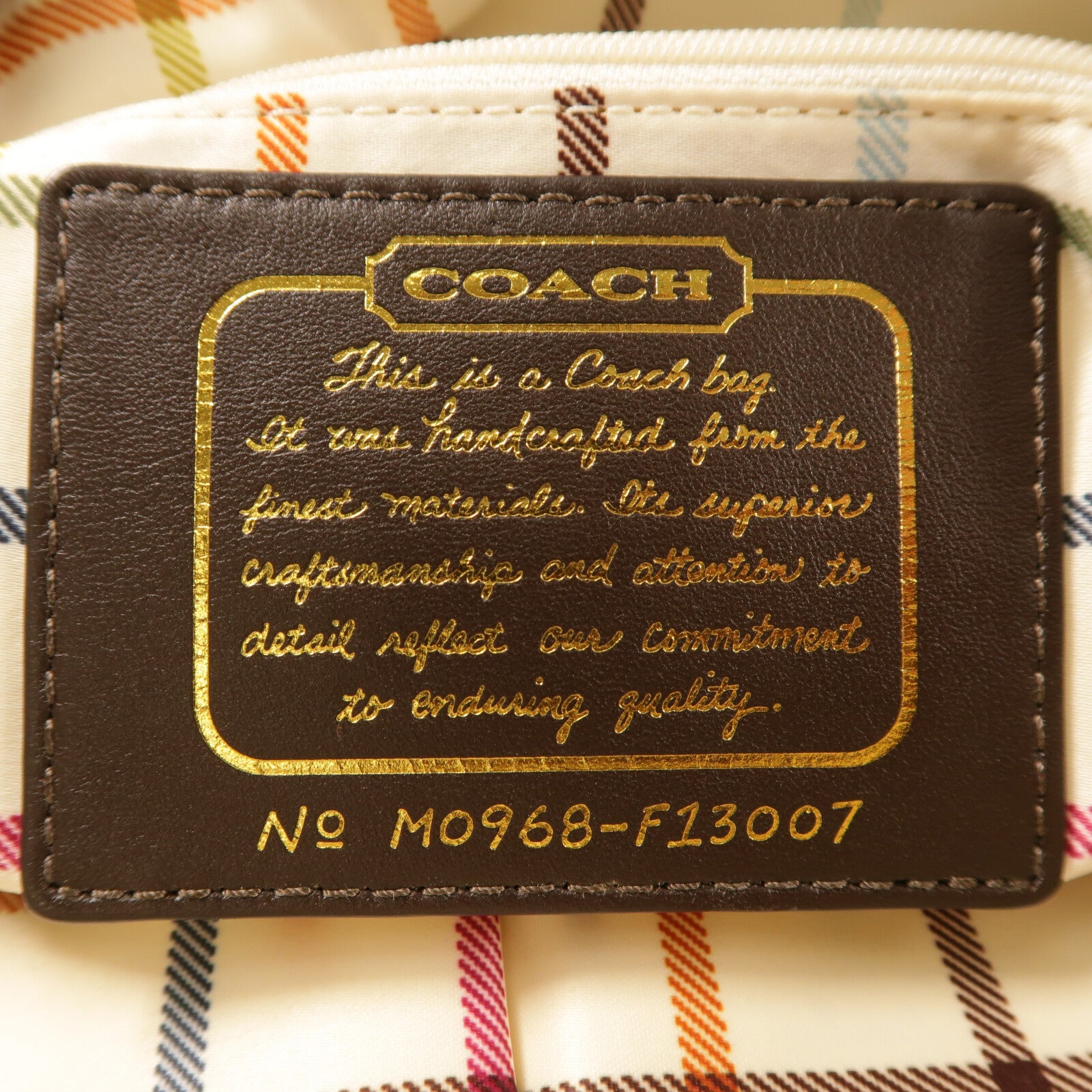 COACH 帆布2 Way Shoulder金扣手挽肩背兩用袋