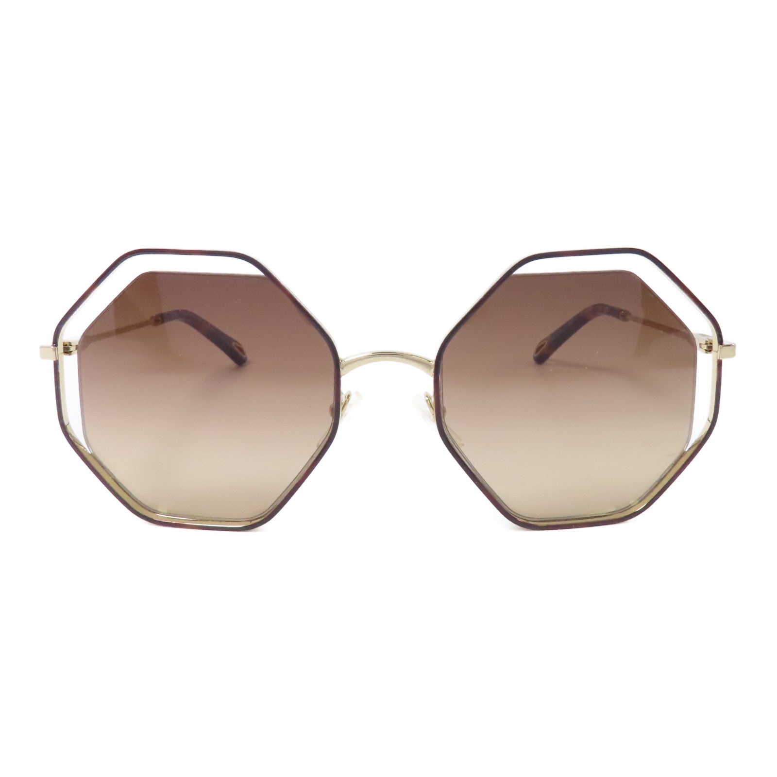 Chloe PVC/金屬Sunglasses太陽眼鏡啡色