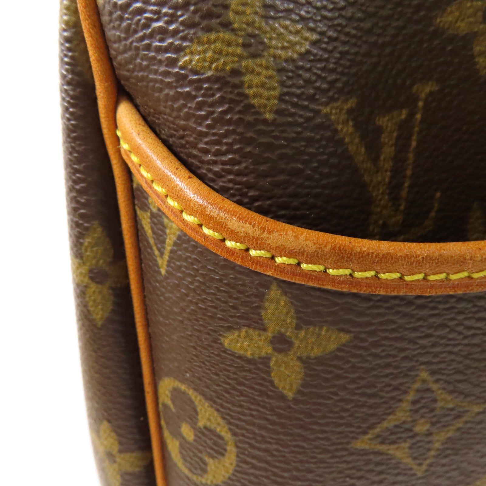 LOUIS VUITTON【激減優惠】 Monogram Deauville金扣手挽袋棕色