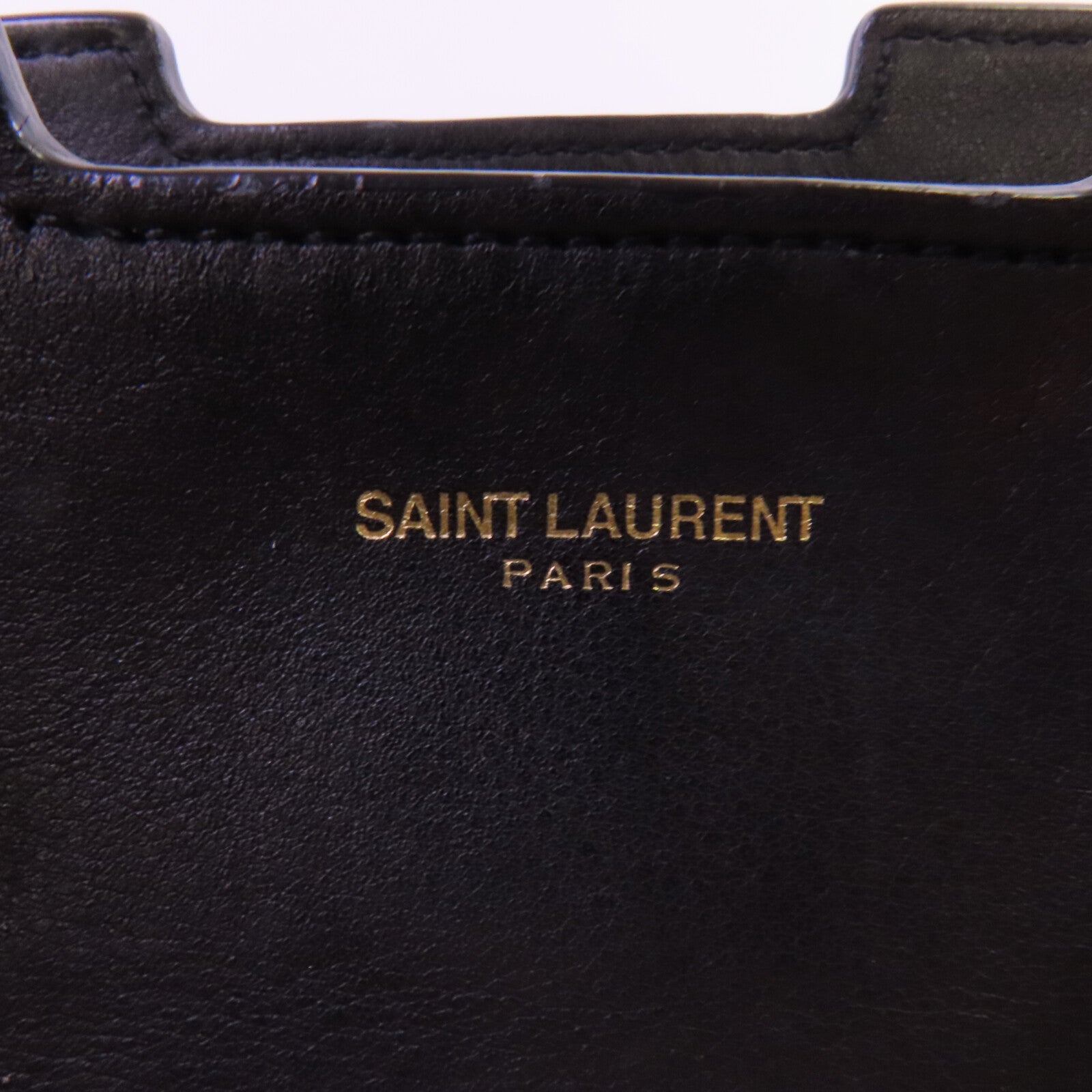 SAINT LAURENT 牛皮皮革2Way Shoulder Bag金扣手挽肩背兩用袋