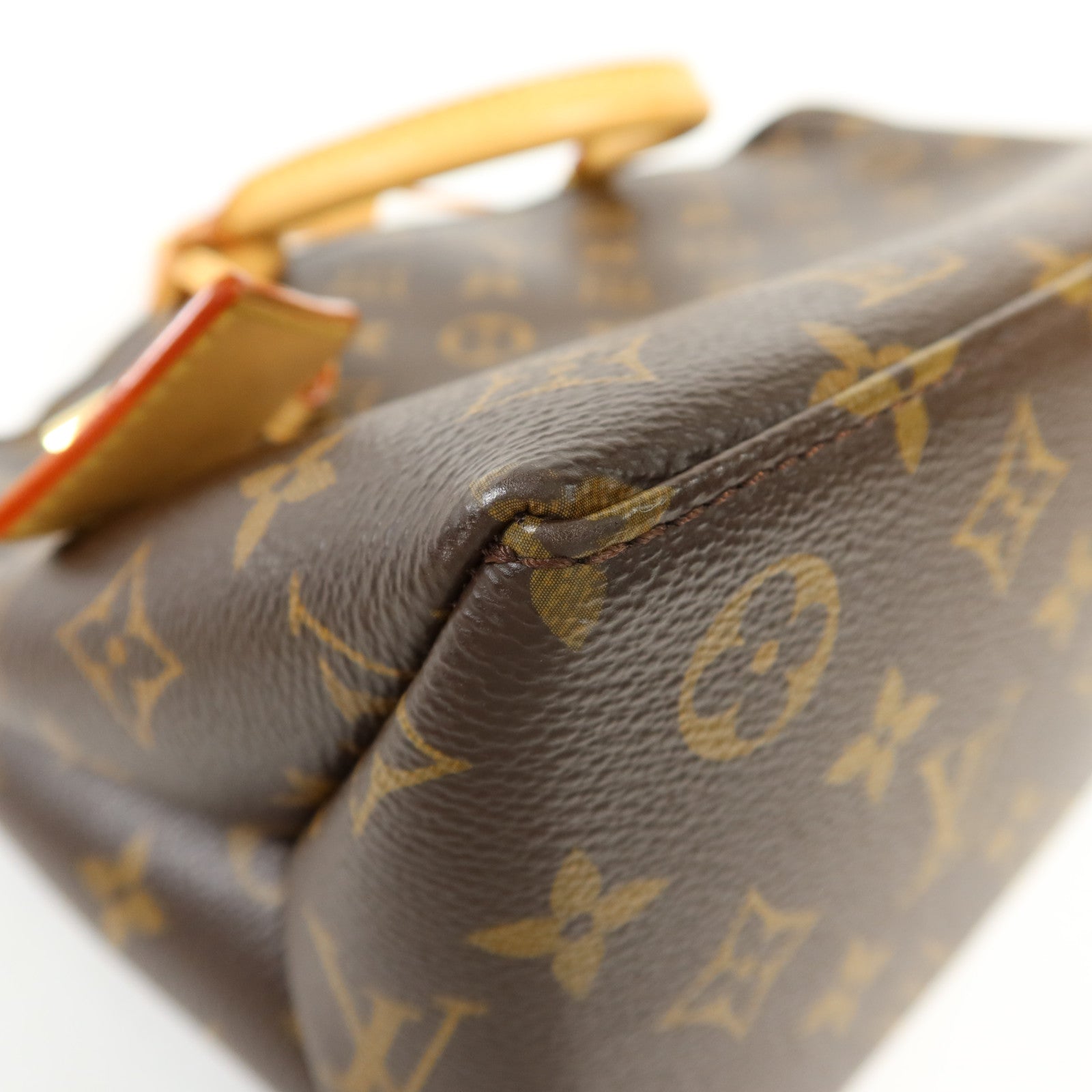LOUIS VUITTON Monogram Petit Palais金扣手挽肩背兩用袋棕色