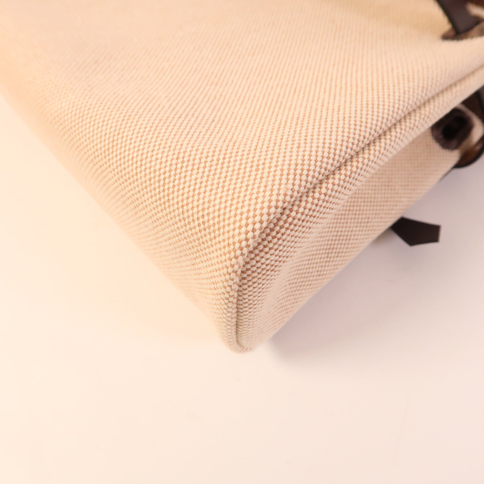 HERMES Swift皮革/帆布Herbag Zip Rt 20金扣肩背袋Chocolate