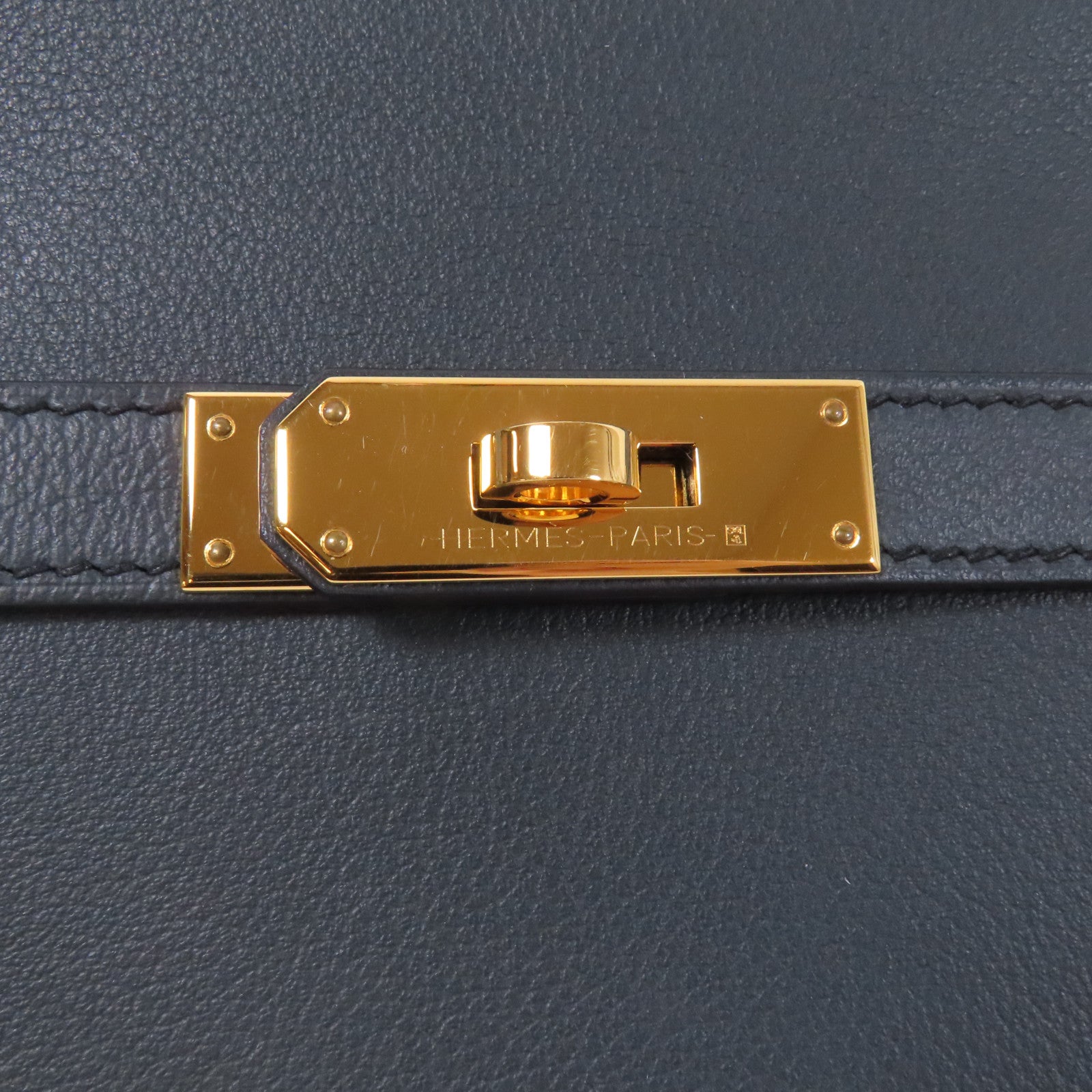 HERMES Evercolor皮革Jypsiere金扣肩背袋綠色