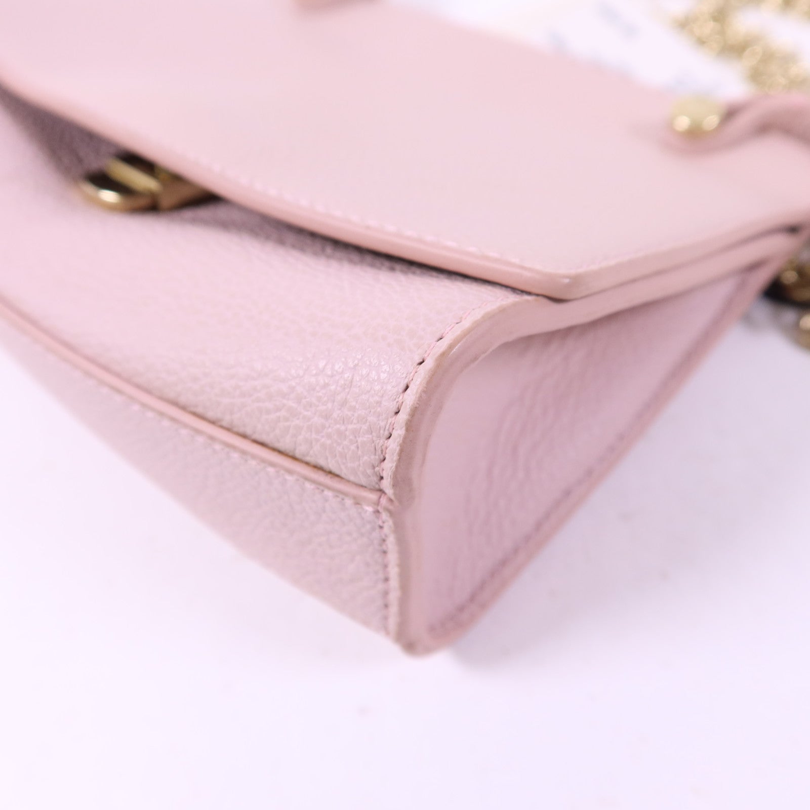 Furla 牛皮皮革Chain Shoulder Bag金扣鏈帶肩背袋