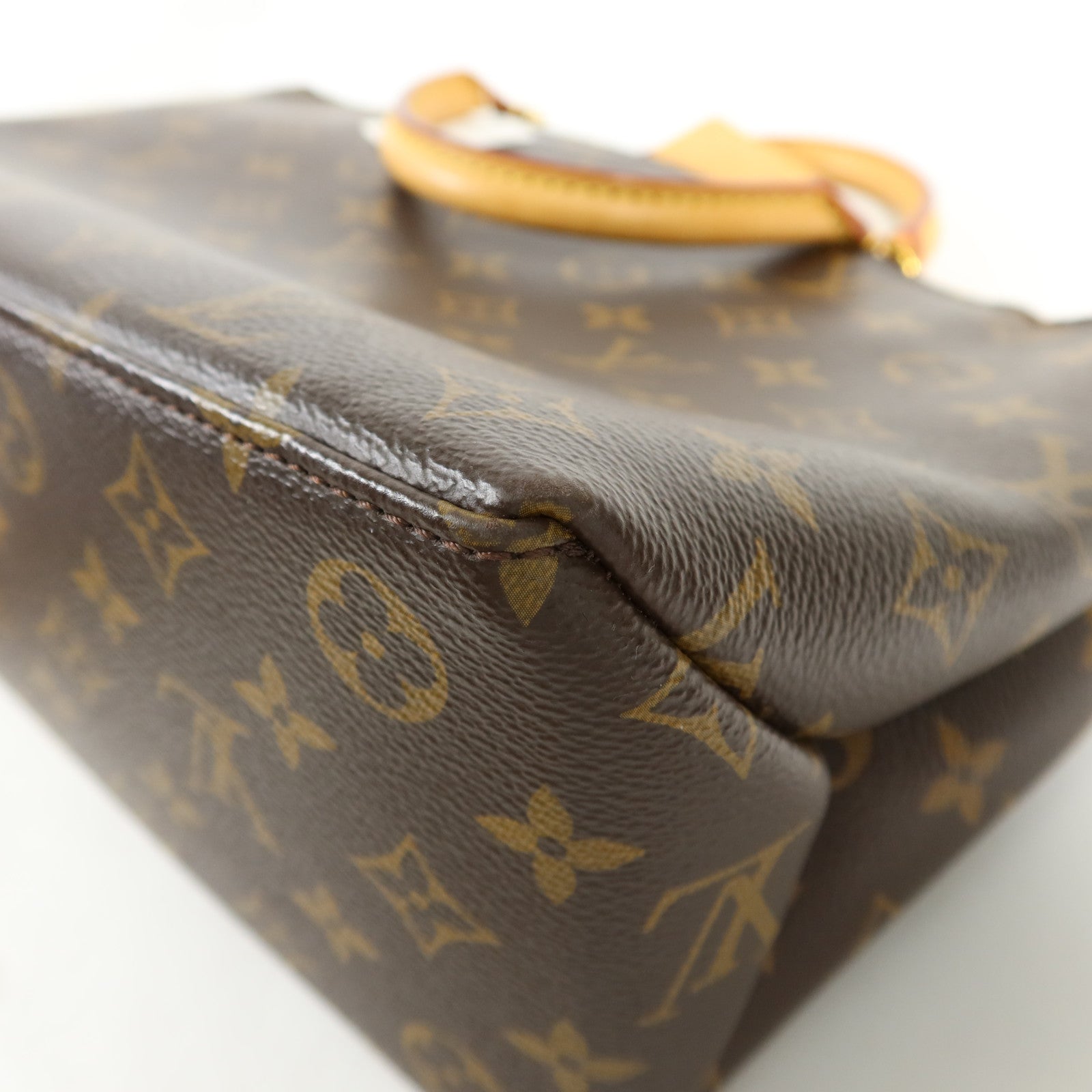 LOUIS VUITTON Monogram Petit Palais金扣手挽肩背兩用袋棕色
