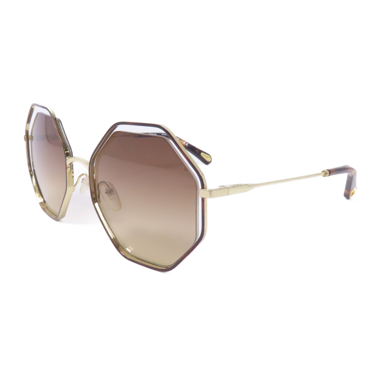 Chloe PVC/金屬Sunglasses太陽眼鏡啡色