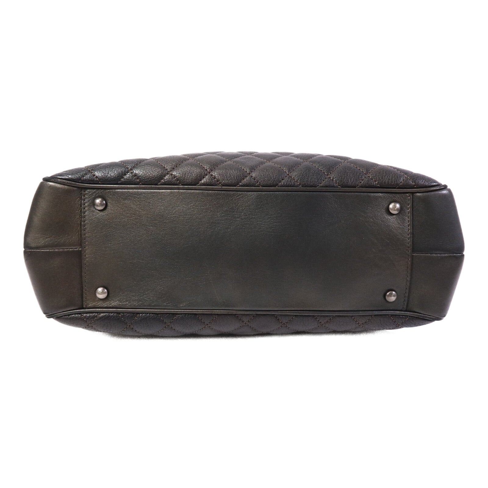 CHANEL 牛皮皮革Chain Shoulder Bag銀扣鏈帶肩背袋