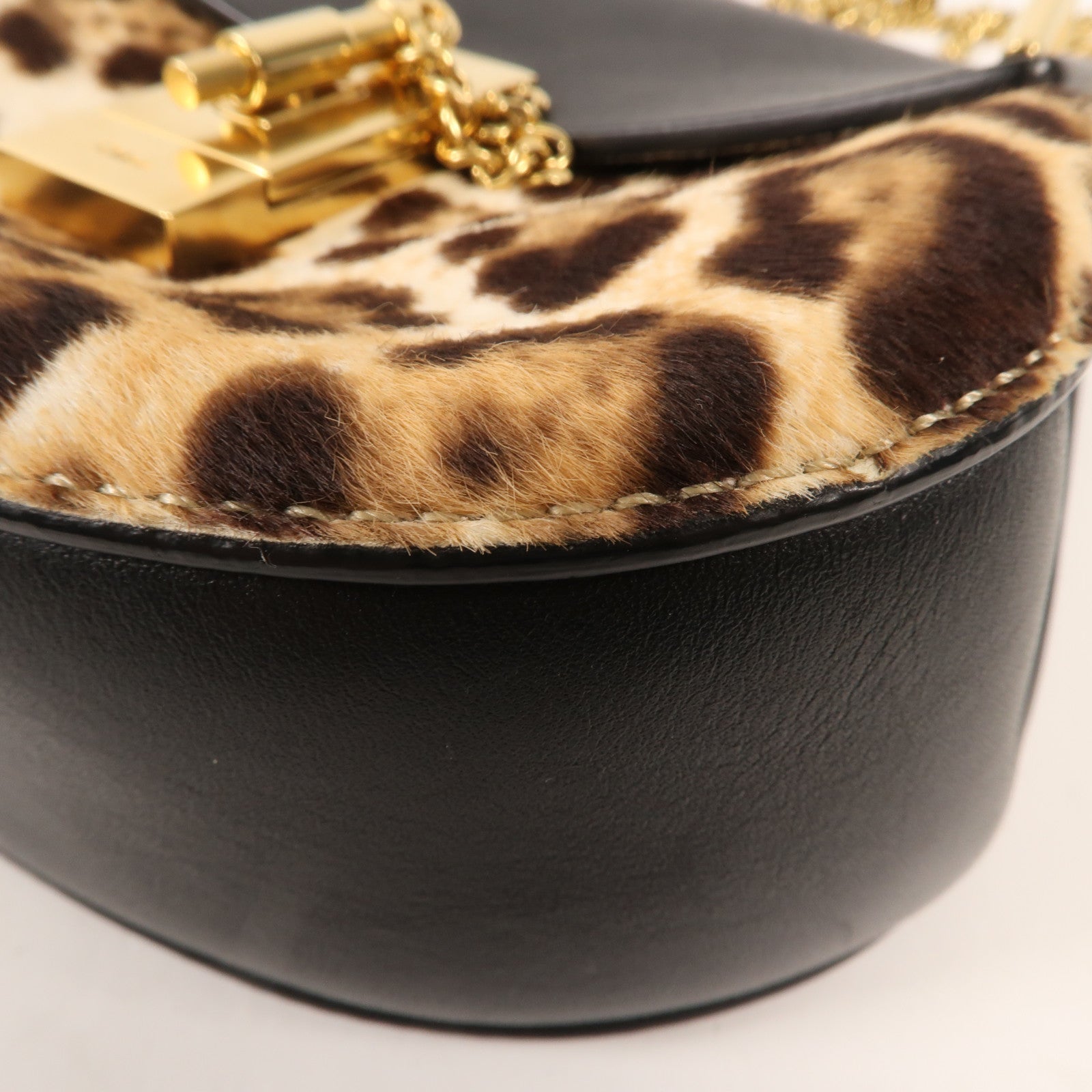 Chloe 馬毛Chain Shoulder金扣鏈帶肩背袋