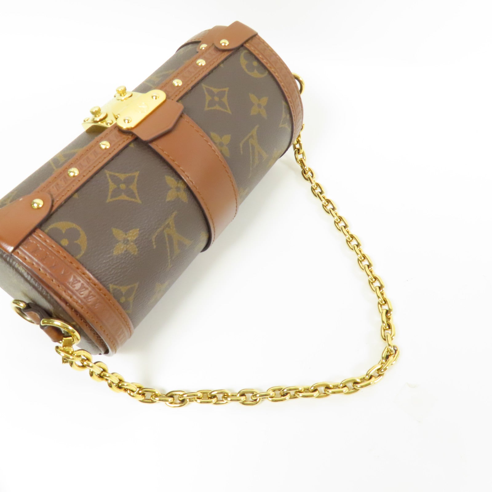 LOUIS VUITTON LV GHW Papillon Trunk 2way Shoulder Bag M57835 Monogram Brown