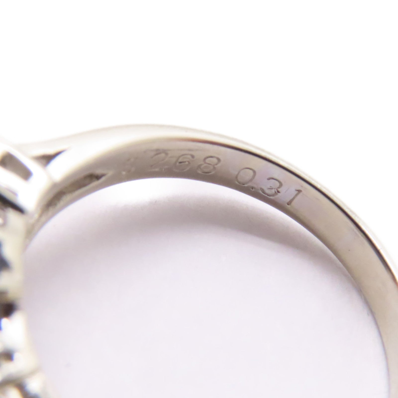 JEWELRY PT900鉑金Sapphire/Diamond Ring 2.68ct藍寶石/0.31ct鑽石戒指US#7