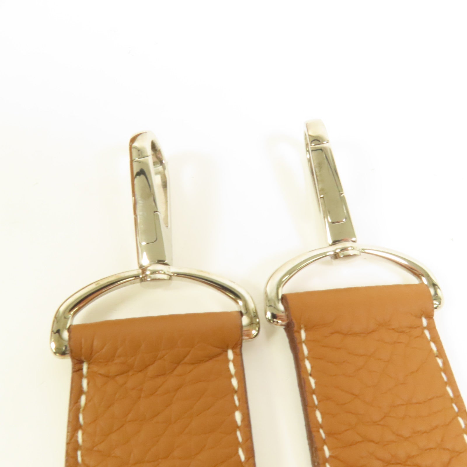 HERMES Clemence皮革Jypsiere 31銀扣肩背袋Gold