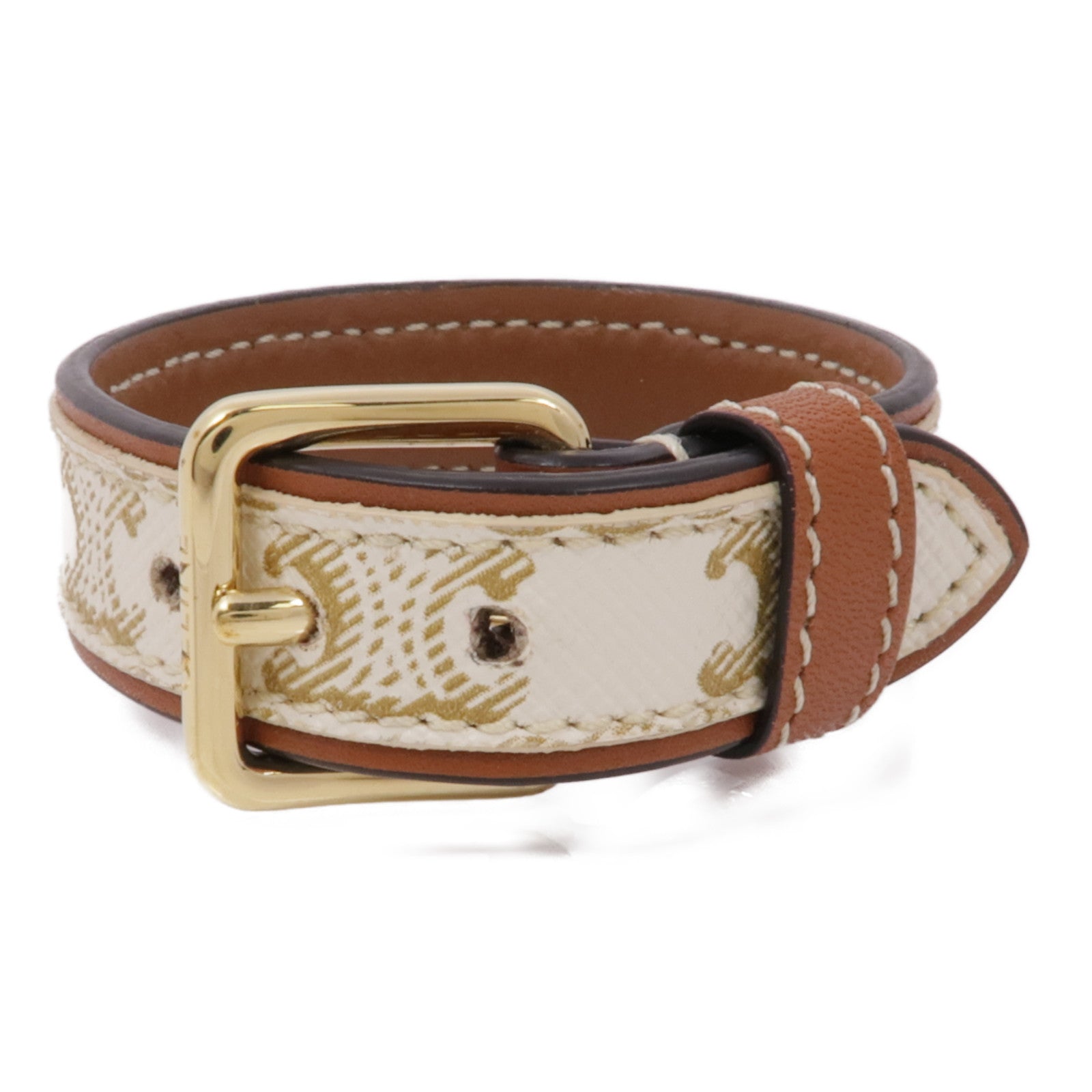 CELINE 塗層帆布/皮革Bracelet手鏈