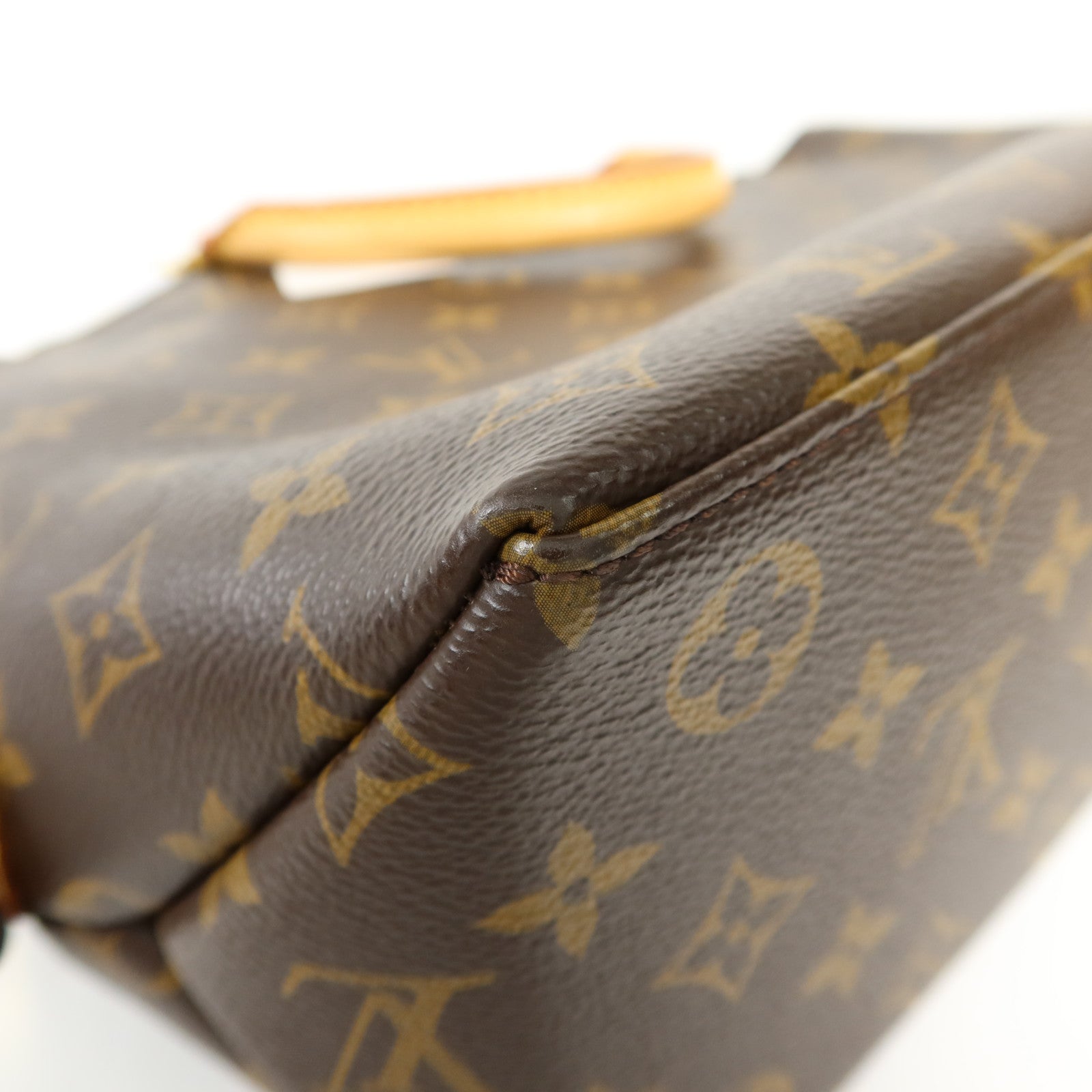LOUIS VUITTON Monogram Petit Palais金扣手挽肩背兩用袋棕色