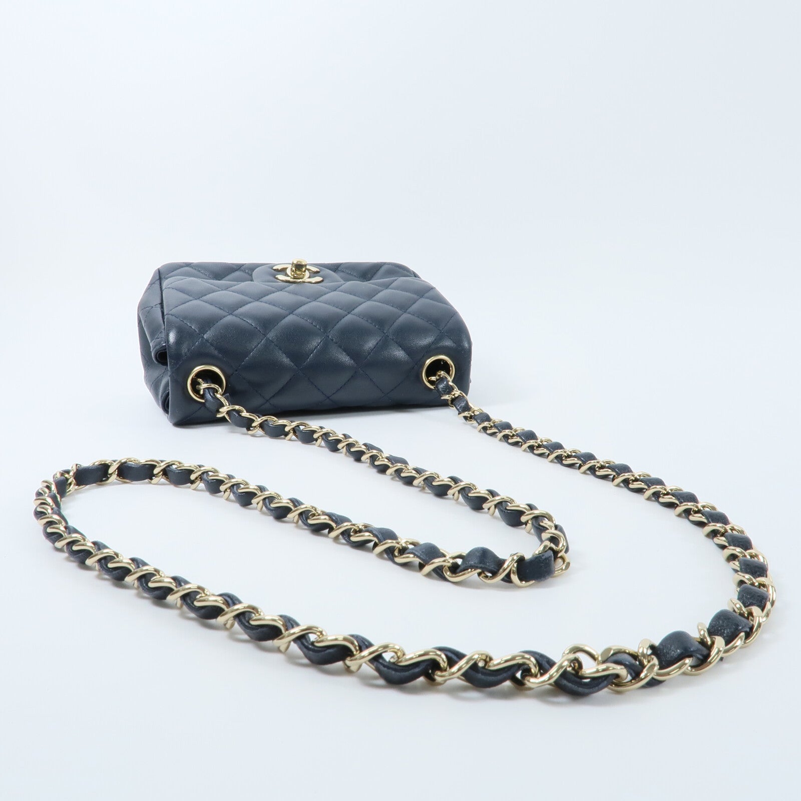 CHANEL 羊皮皮革Classic 17鏈帶肩背袋