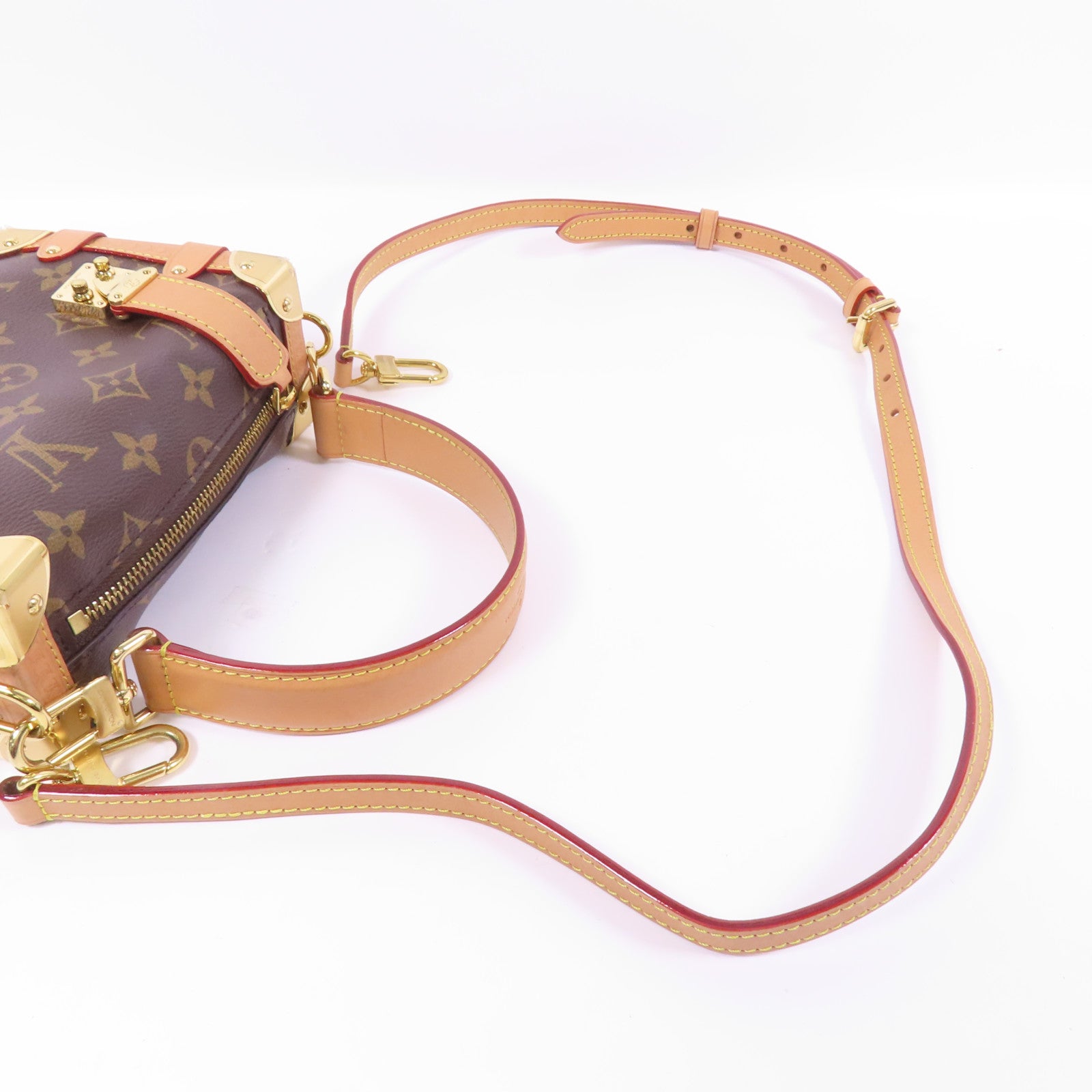 LOUIS VUITTON Monogram Side Trunk PM金扣手挽肩背兩用袋