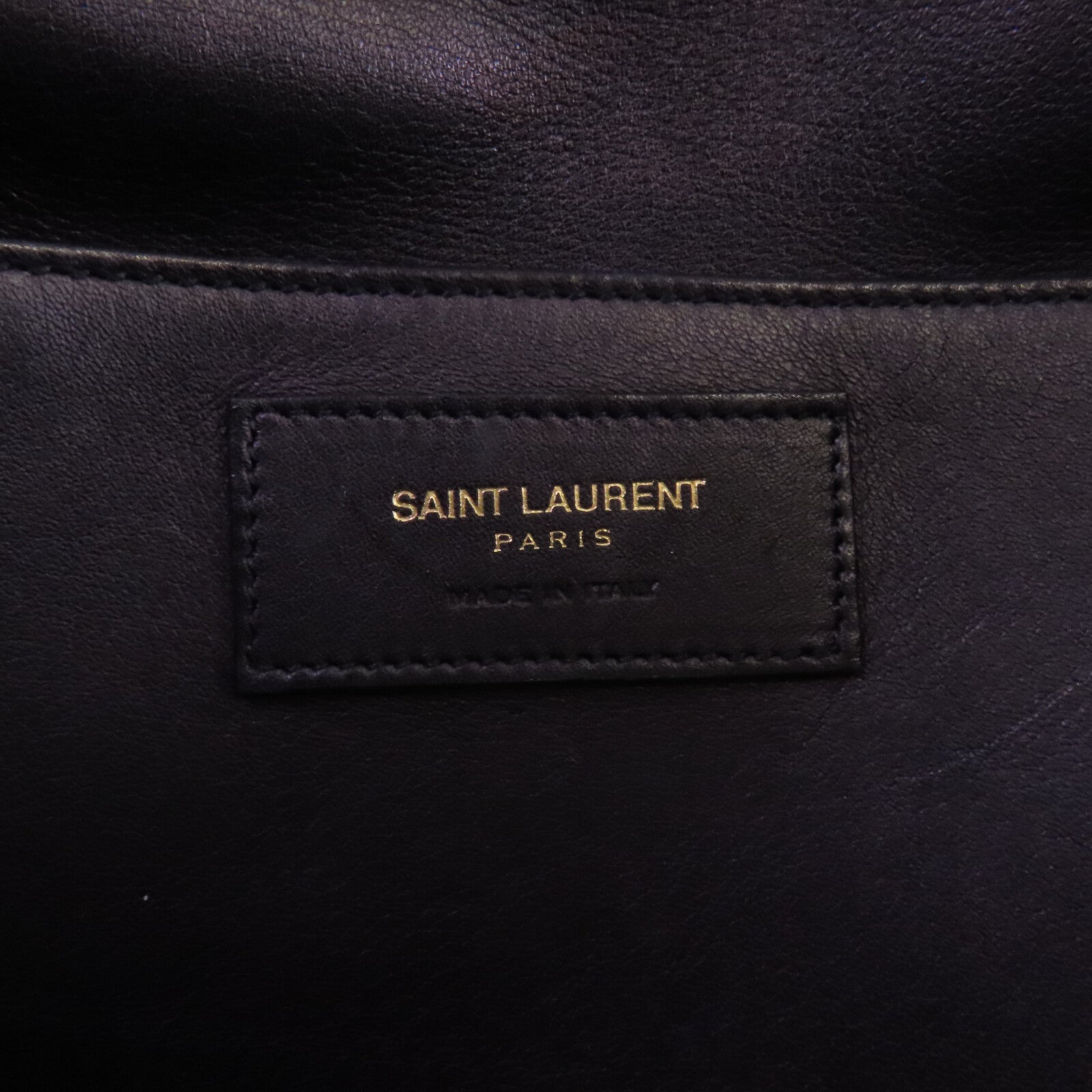 SAINT LAURENT 牛皮皮革2Way Shoulder Bag金扣手挽肩背兩用袋