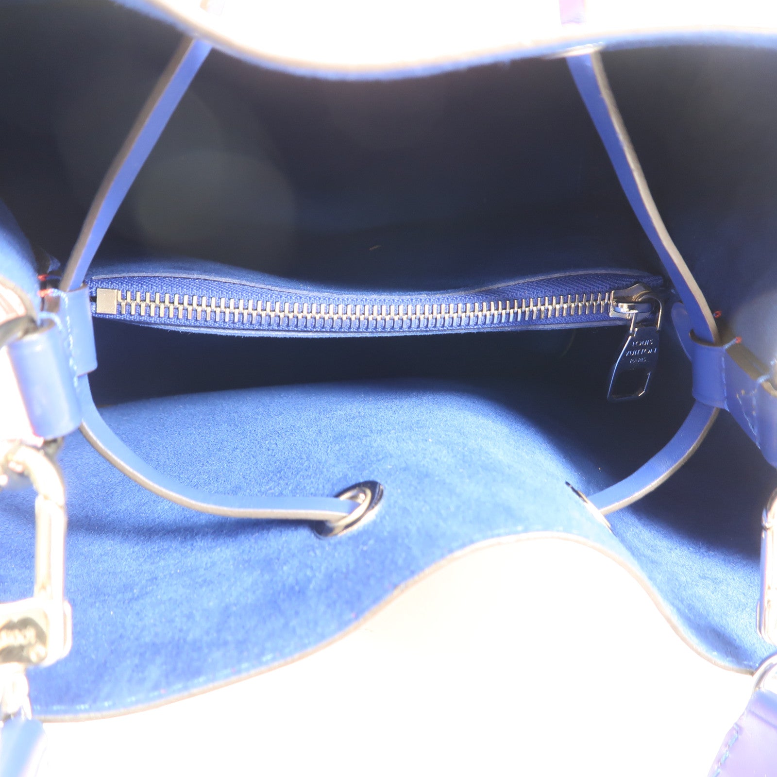 LOUIS VUITTON Epi NeoNoe MM銀扣手挽肩背兩用袋紅色藍色