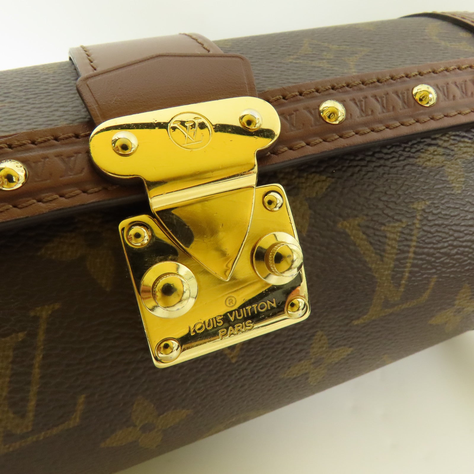 LOUIS VUITTON LV GHW Papillon Trunk 2way Shoulder Bag M57835 Monogram Brown