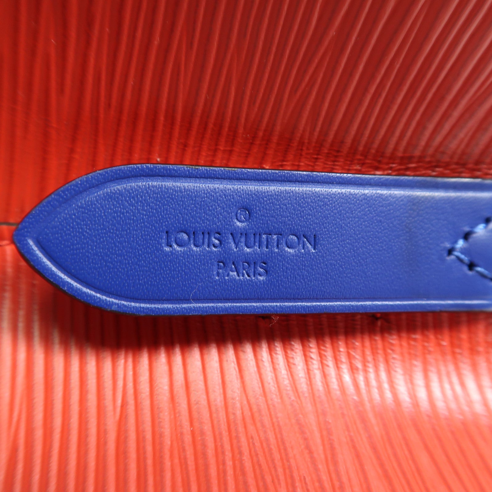 LOUIS VUITTON Epi NeoNoe MM銀扣手挽肩背兩用袋紅色藍色