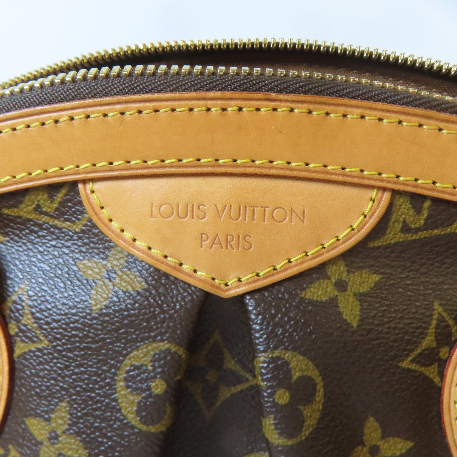 LOUIS VUITTON Monogram Tivoli PM金扣手挽袋啡色