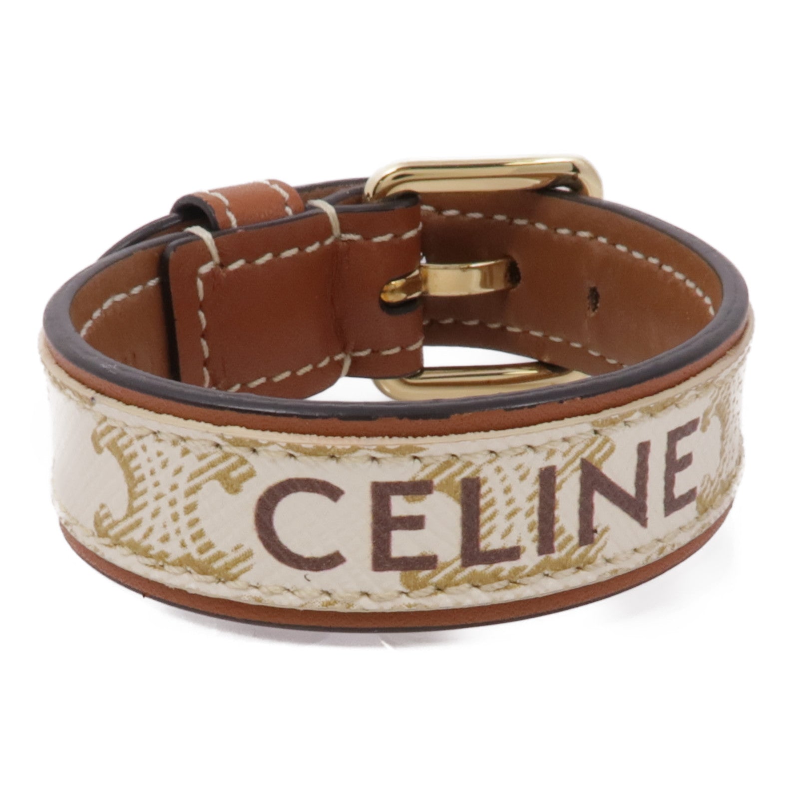 CELINE 塗層帆布/皮革Bracelet手鏈