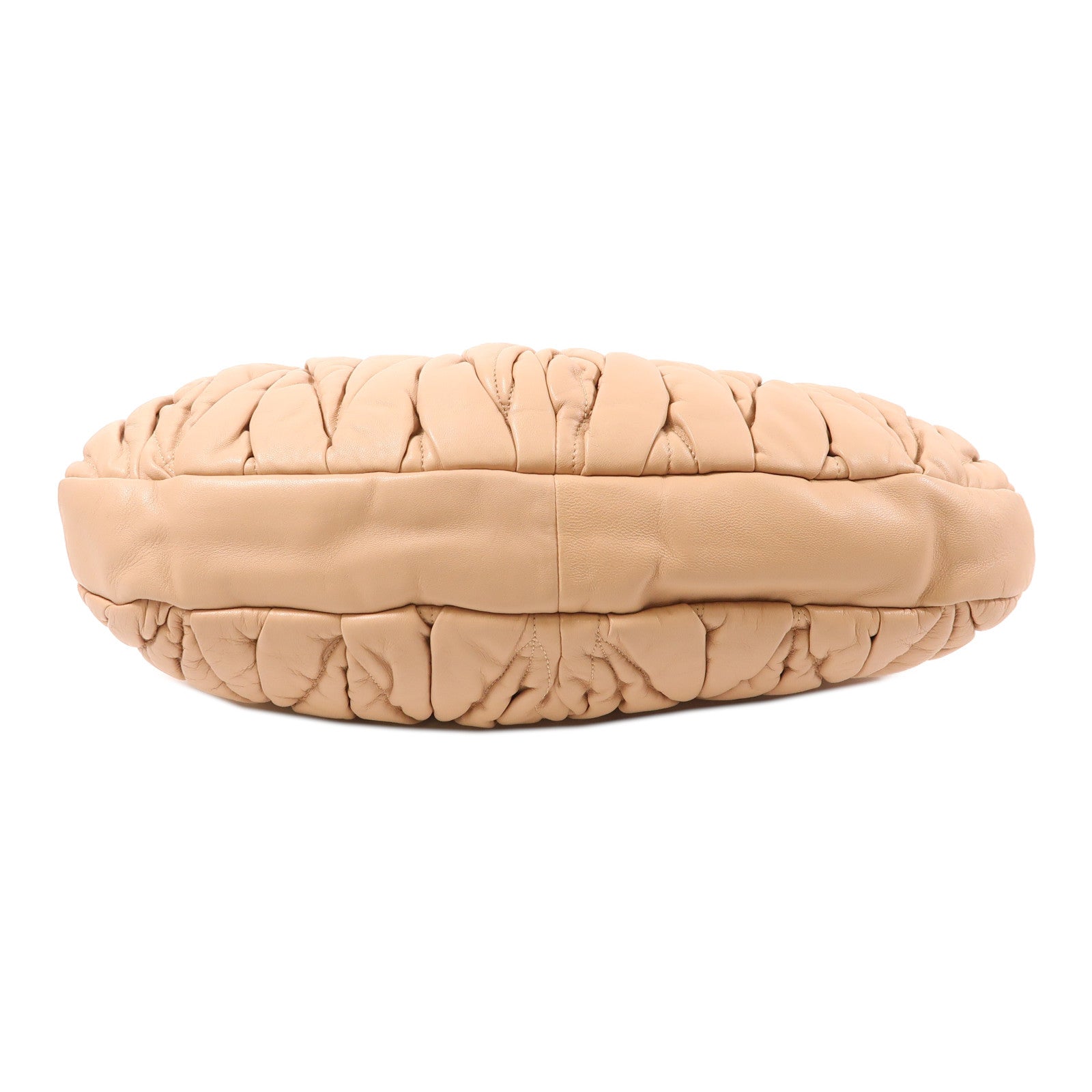 Miu Miu GHW Coffer 2 Way Shoulder Bag Lambskin Leather Pink