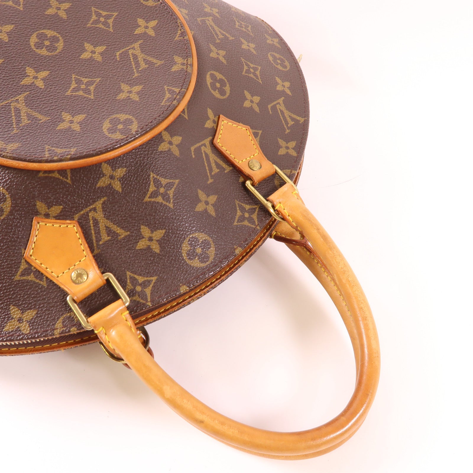 LOUIS VUITTON LV GHW Ellipse MM Hand Bag M51126 Monogram Brown