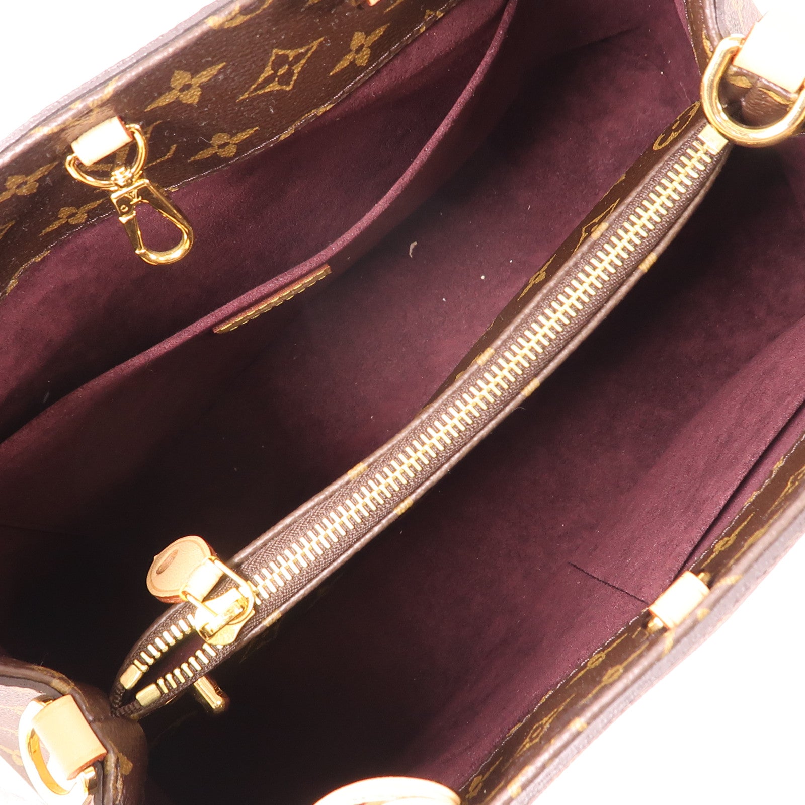 LOUIS VUITTON Monogram Montaigne MM金扣手挽肩背兩用袋