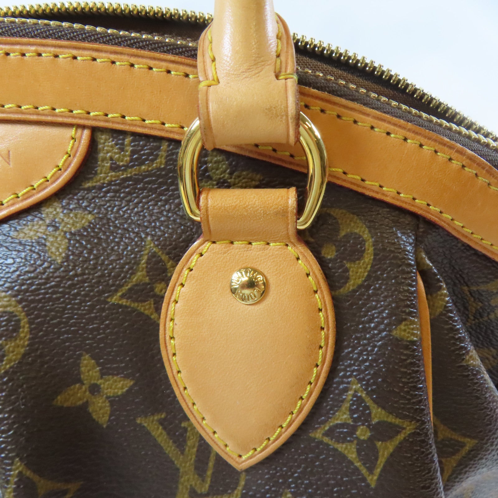 LOUIS VUITTON Monogram Tivoli PM金扣手挽袋啡色