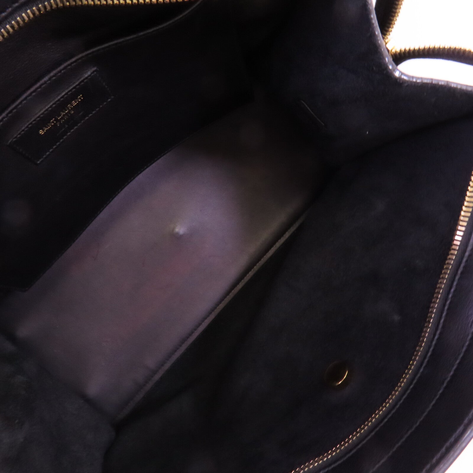 SAINT LAURENT 牛皮皮革2Way Shoulder Bag金扣手挽肩背兩用袋