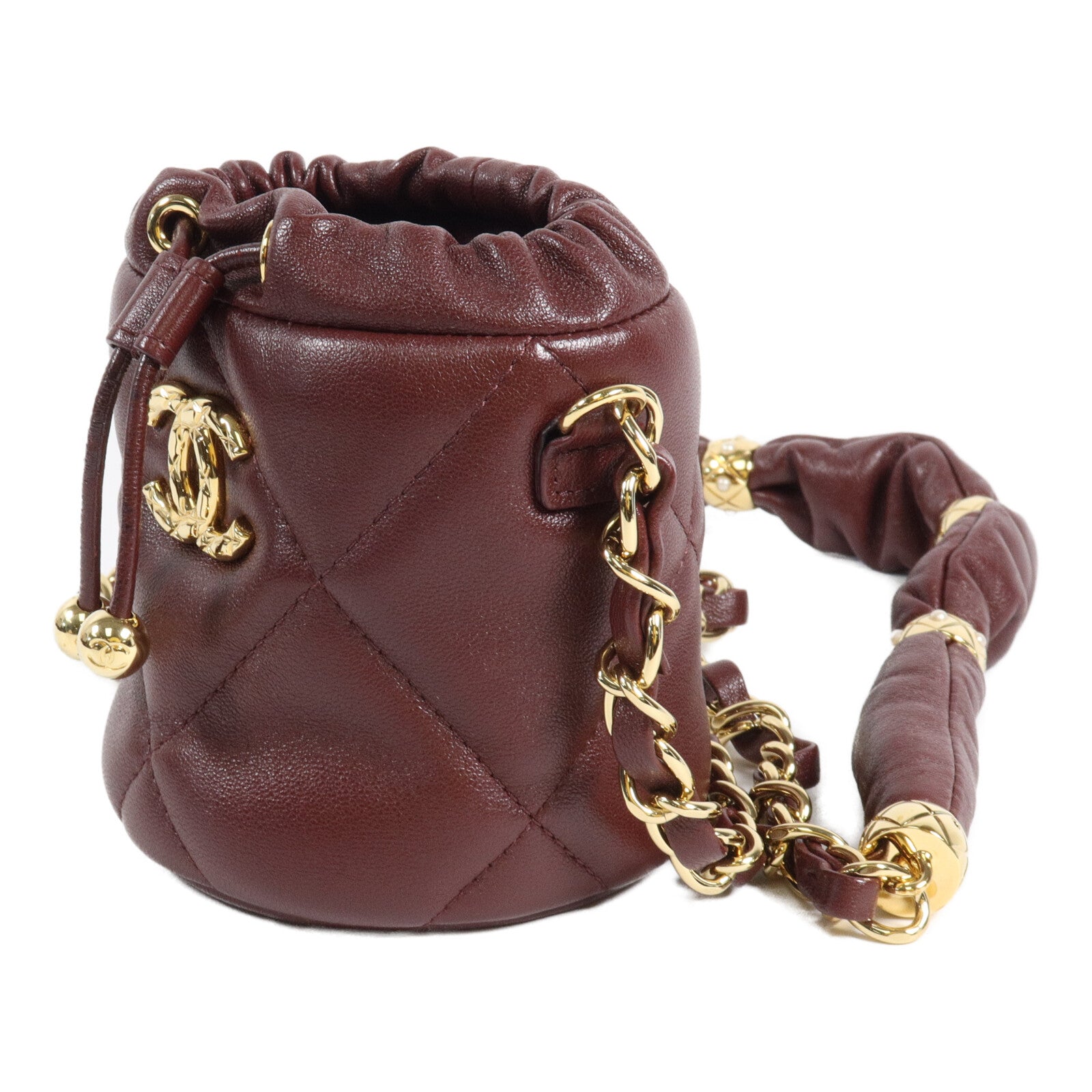 CHANEL 羊皮皮革Chain Shoulder鏈帶肩背袋