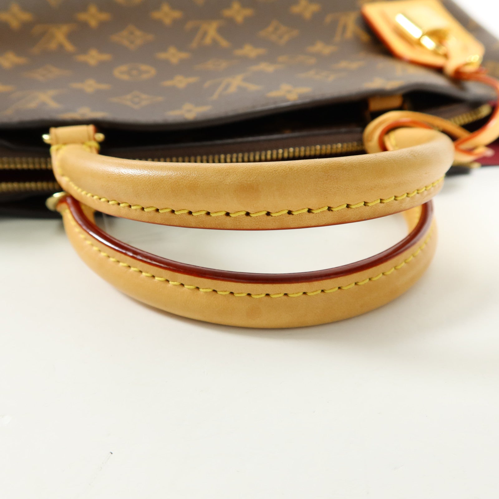 LOUIS VUITTON Monogram Petit Palais金扣手挽肩背兩用袋棕色