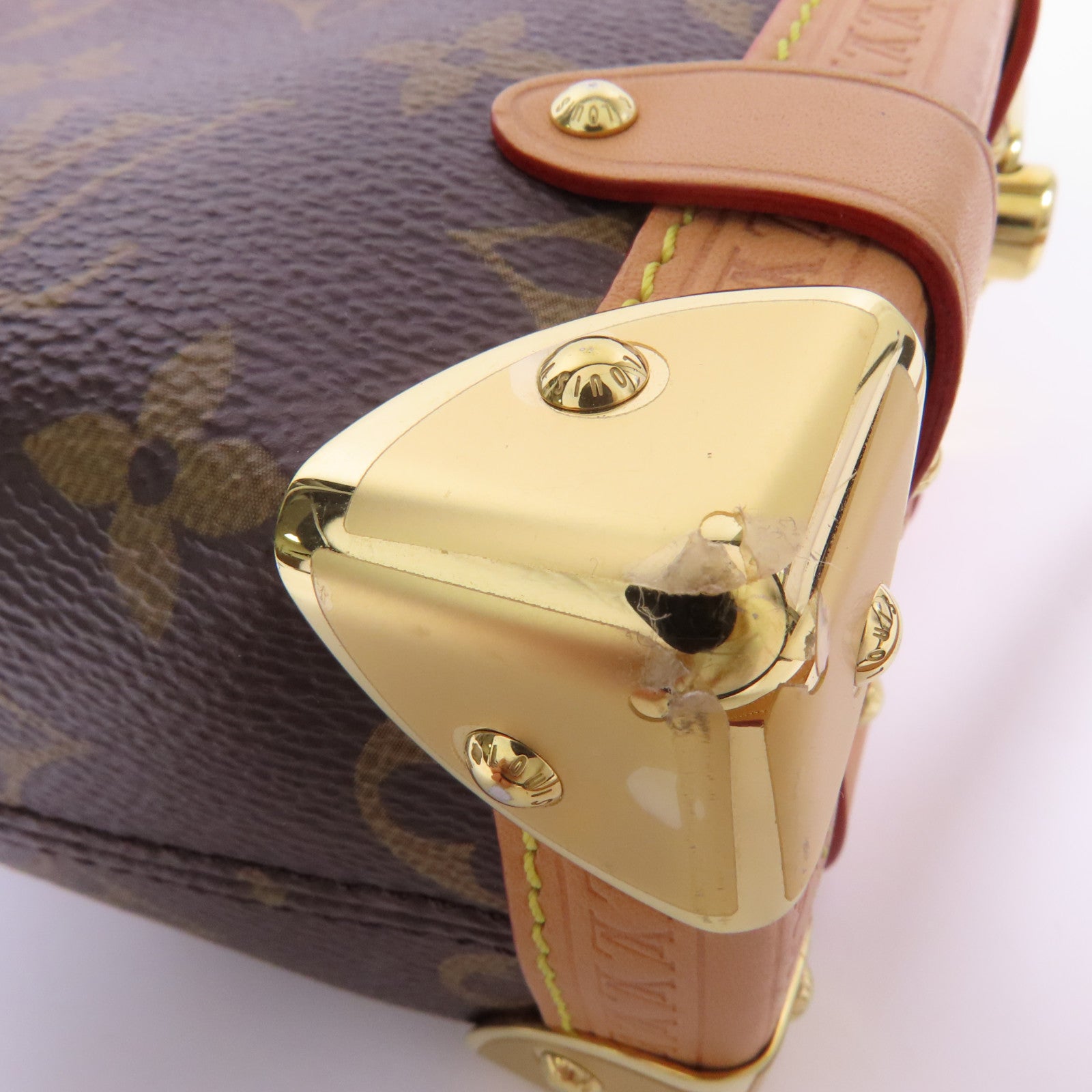 LOUIS VUITTON 【激減優惠】Monogram Side Trunk PM金扣手挽肩背兩用袋