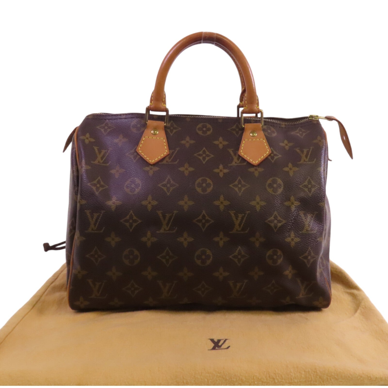 LOUIS VUITTON Monogram Speedy 30金扣手挽袋
