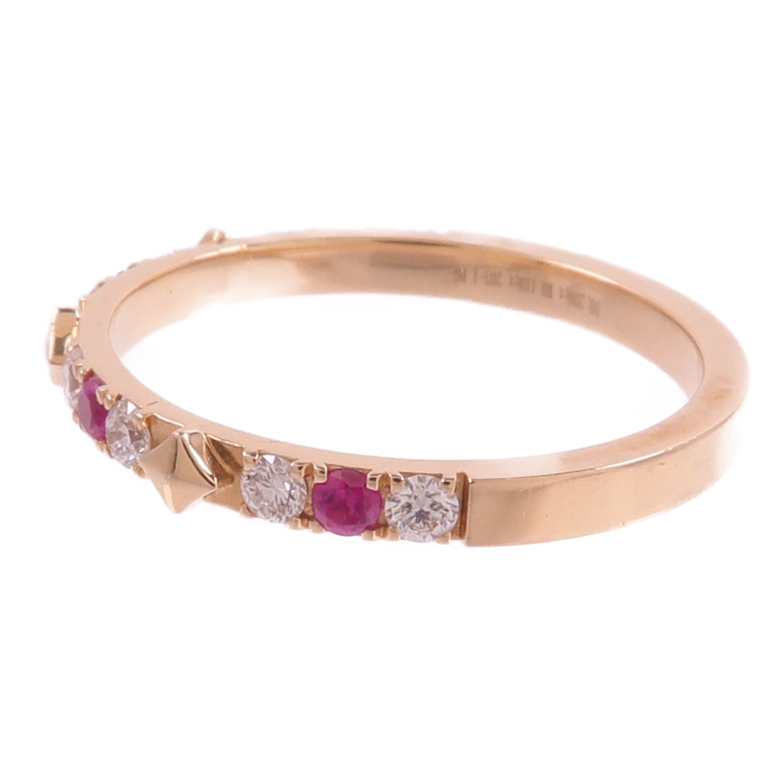 JEWELRY 18K玫瑰金Ruby Ring紅寶石/鑽石戒指