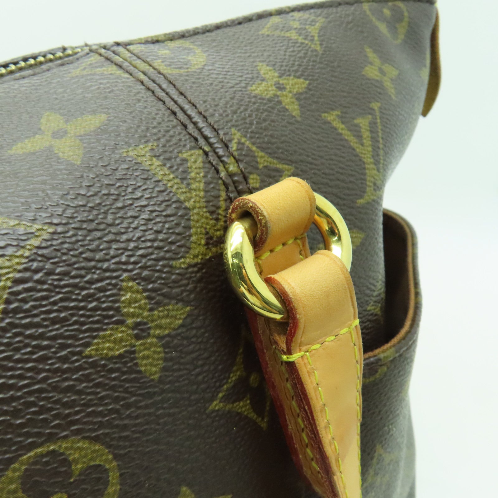 LOUIS VUITTON 【激減優惠】Monogram Totally GM金扣肩背袋棕色