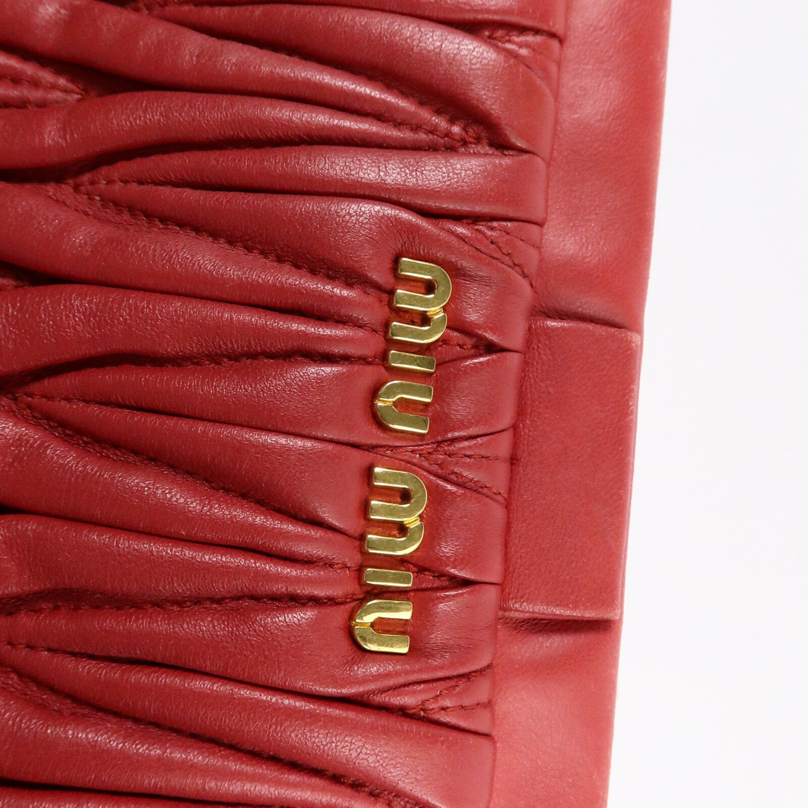 Miu Miu 羊皮皮革Shoulder Clutch Bag肩背袋