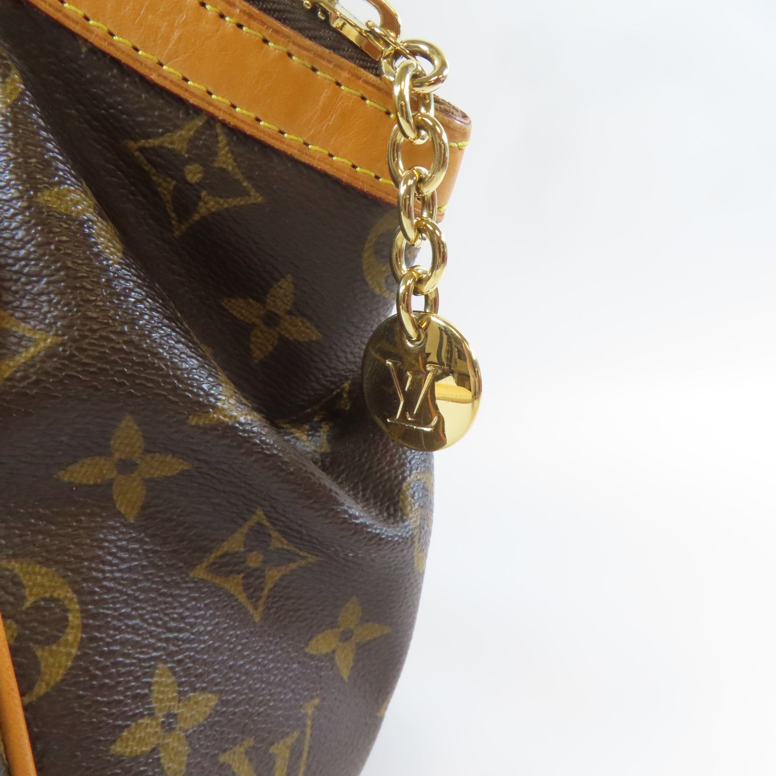 LOUIS VUITTON Monogram Tivoli PM金扣手挽袋啡色