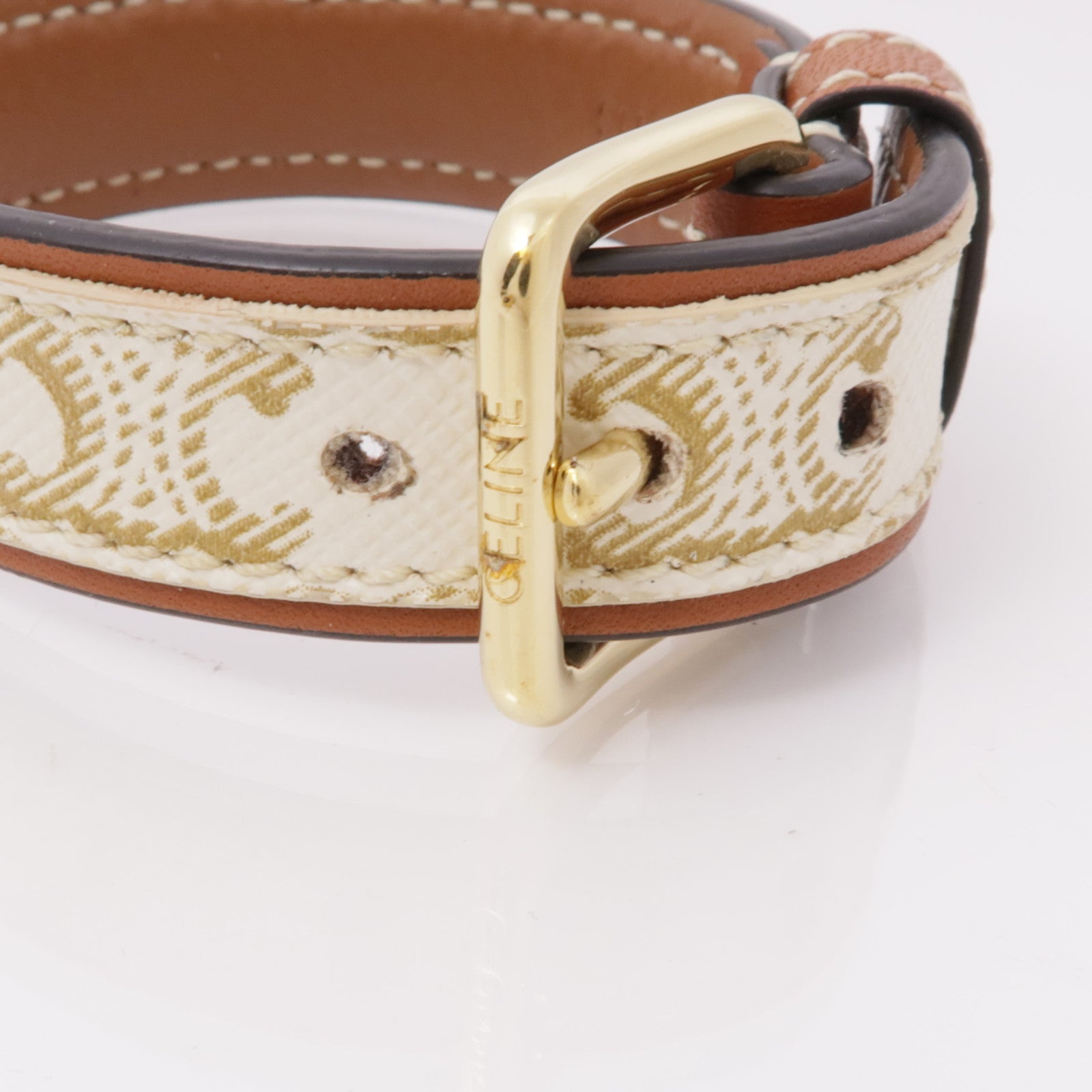 CELINE 塗層帆布/皮革Bracelet手鏈