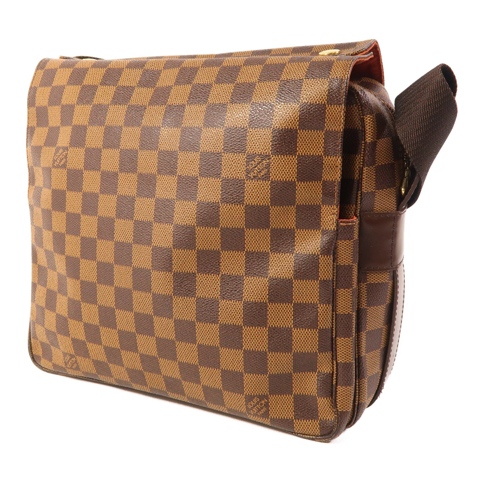 LOUIS VUITTON Damier Naviglio金扣肩背袋